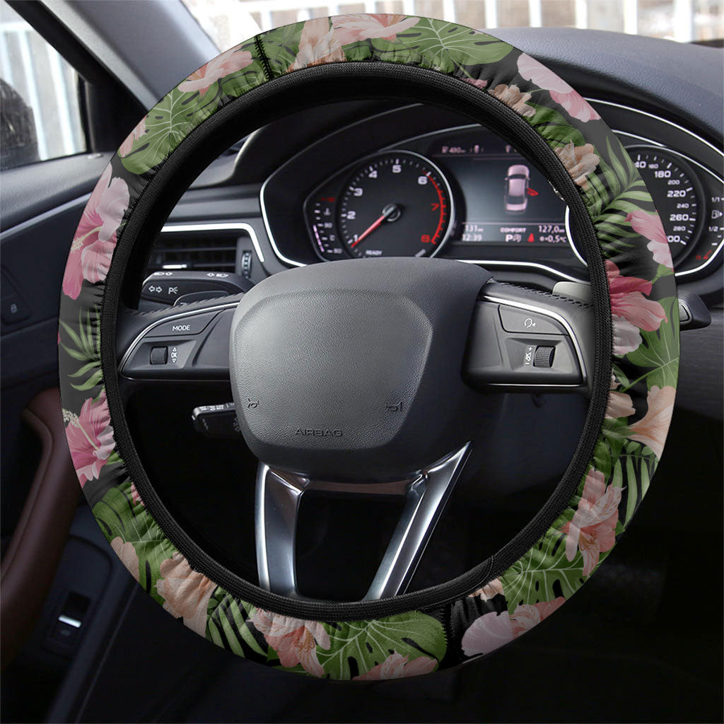 Samoa Aiga Polynesian Steering Wheel Cover Tropical Floral Hibiscus Pattern Island Heritage TS04 - Polynesian Pride