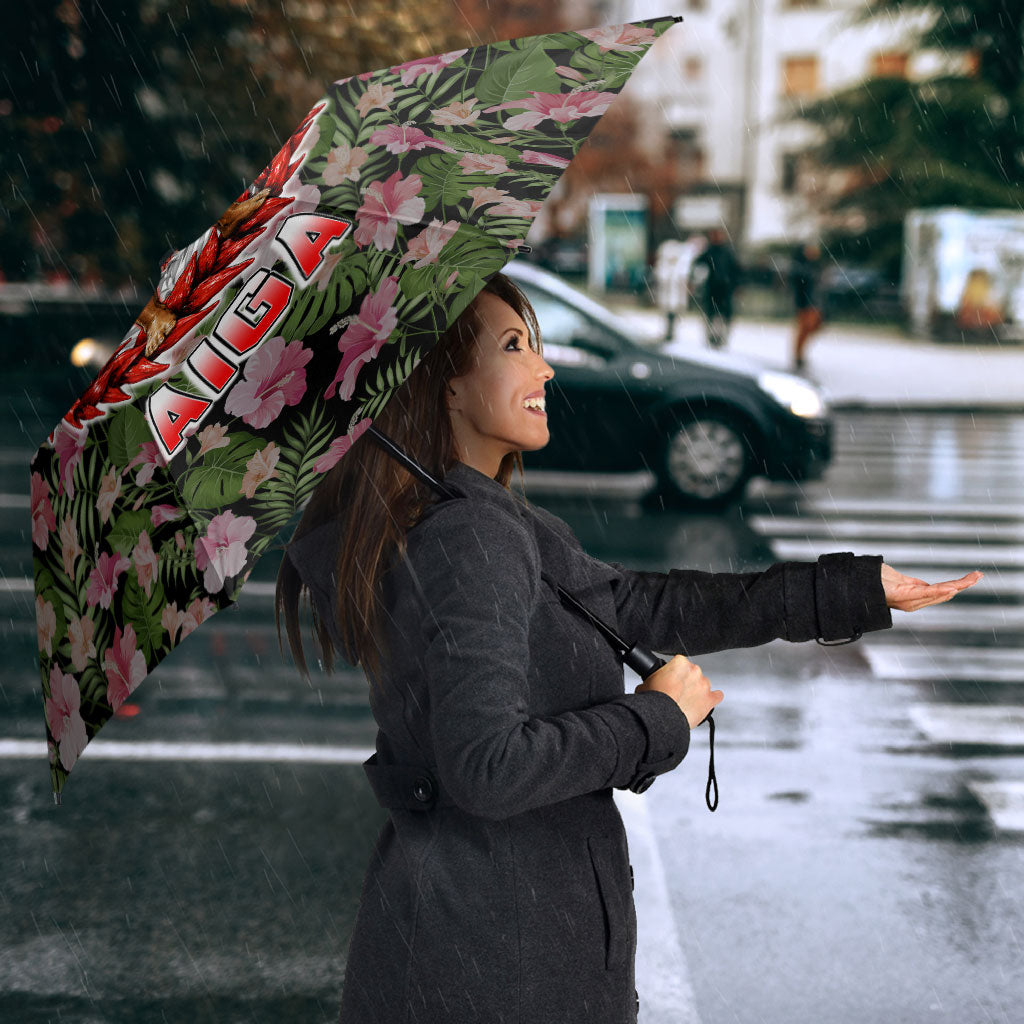 Samoa Aiga Polynesian Umbrella Tropical Floral Hibiscus Pattern Island Heritage TS04 - Polynesian Pride