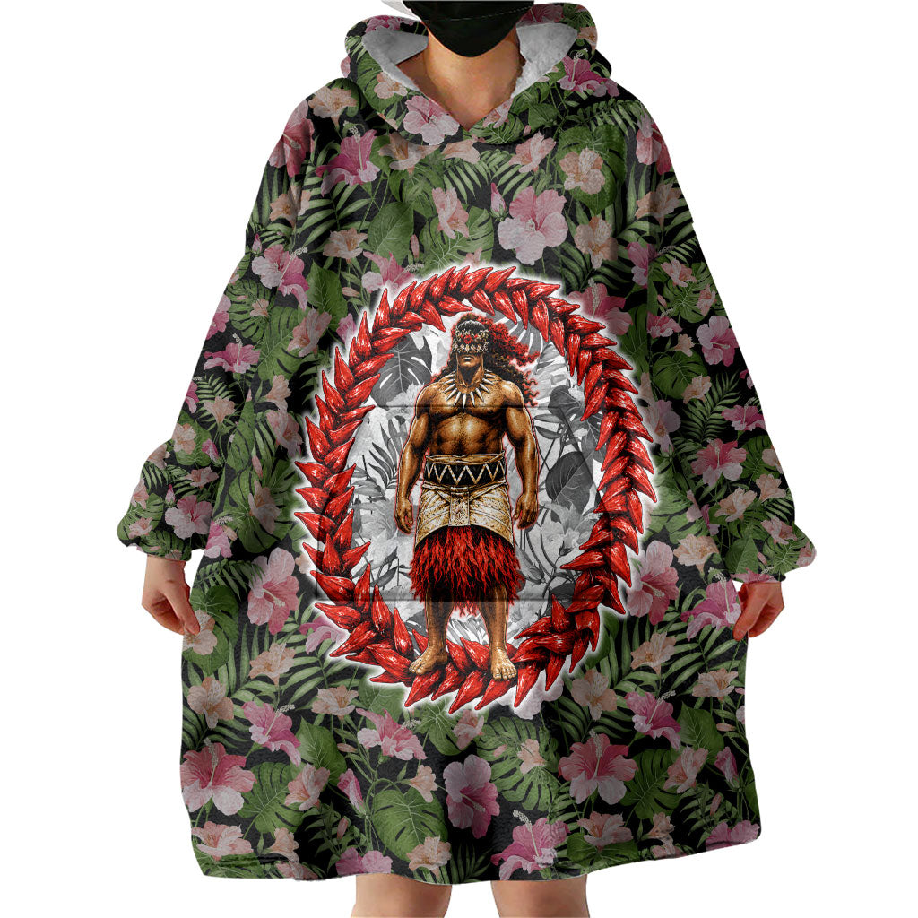 Samoa Aiga Polynesian Wearable Blanket Hoodie Tropical Floral Hibiscus Pattern Island Heritage TS04 - Polynesian Pride