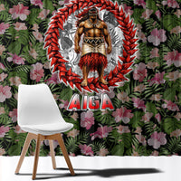 Samoa Aiga Polynesian Window Curtain Tropical Floral Hibiscus Pattern Island Heritage TS04 - Polynesian Pride