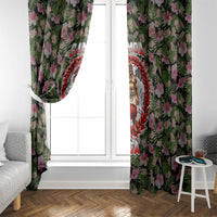 Samoa Aiga Polynesian Window Curtain Tropical Floral Hibiscus Pattern Island Heritage TS04 - Polynesian Pride