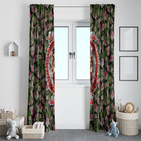 Samoa Aiga Polynesian Window Curtain Tropical Floral Hibiscus Pattern Island Heritage TS04 - Polynesian Pride