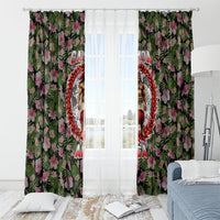 Samoa Aiga Polynesian Window Curtain Tropical Floral Hibiscus Pattern Island Heritage TS04 - Polynesian Pride