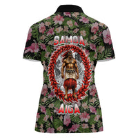 Samoa Aiga Polynesian Women Polo Shirt Tropical Floral Hibiscus Pattern Island Heritage TS04 - Polynesian Pride