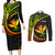 Hawaii Kanaka Maoli Couples Matching Long Sleeve Bodycon Dress and Long Sleeve Button Shirts Polynesian Tornado Infusion Gradient TS04 Gradient - Polynesian Pride