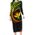 Hawaii Kanaka Maoli Long Sleeve Bodycon Dress Polynesian Tornado Infusion Gradient TS04 Long Dress Gradient - Polynesian Pride