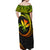 Hawaii Kanaka Maoli Off Shoulder Maxi Dress Polynesian Tornado Infusion Gradient TS04 - Polynesian Pride