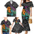 Hawaii Polynesian Family Matching Mermaid Dress and Hawaiian Shirt with Tribal Hammerhead Sharks and Hibiscus Black TS04 - Polynesian Pride