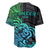 Zodiac Cancer Baseball Jersey Polynesian in Gradient Blue TS04 - Polynesian Pride