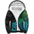 Zodiac Cancer Sherpa Hoodie Polynesian in Gradient Blue TS04 Unisex Gradient Blue - Polynesian Pride
