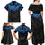 Polynesian Ray Pattern Family Matching Off Shoulder Maxi Dress and Hawaiian Shirt TS04 - Polynesian Pride