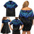 Polynesian Ray Pattern Family Matching Off Shoulder Short Dress and Hawaiian Shirt TS04 - Polynesian Pride