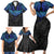 Polynesian Ray Pattern Family Matching Short Sleeve Bodycon Dress and Hawaiian Shirt TS04 - Polynesian Pride