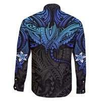 Polynesian Ray Pattern Family Matching Short Sleeve Bodycon Dress and Hawaiian Shirt TS04 - Polynesian Pride