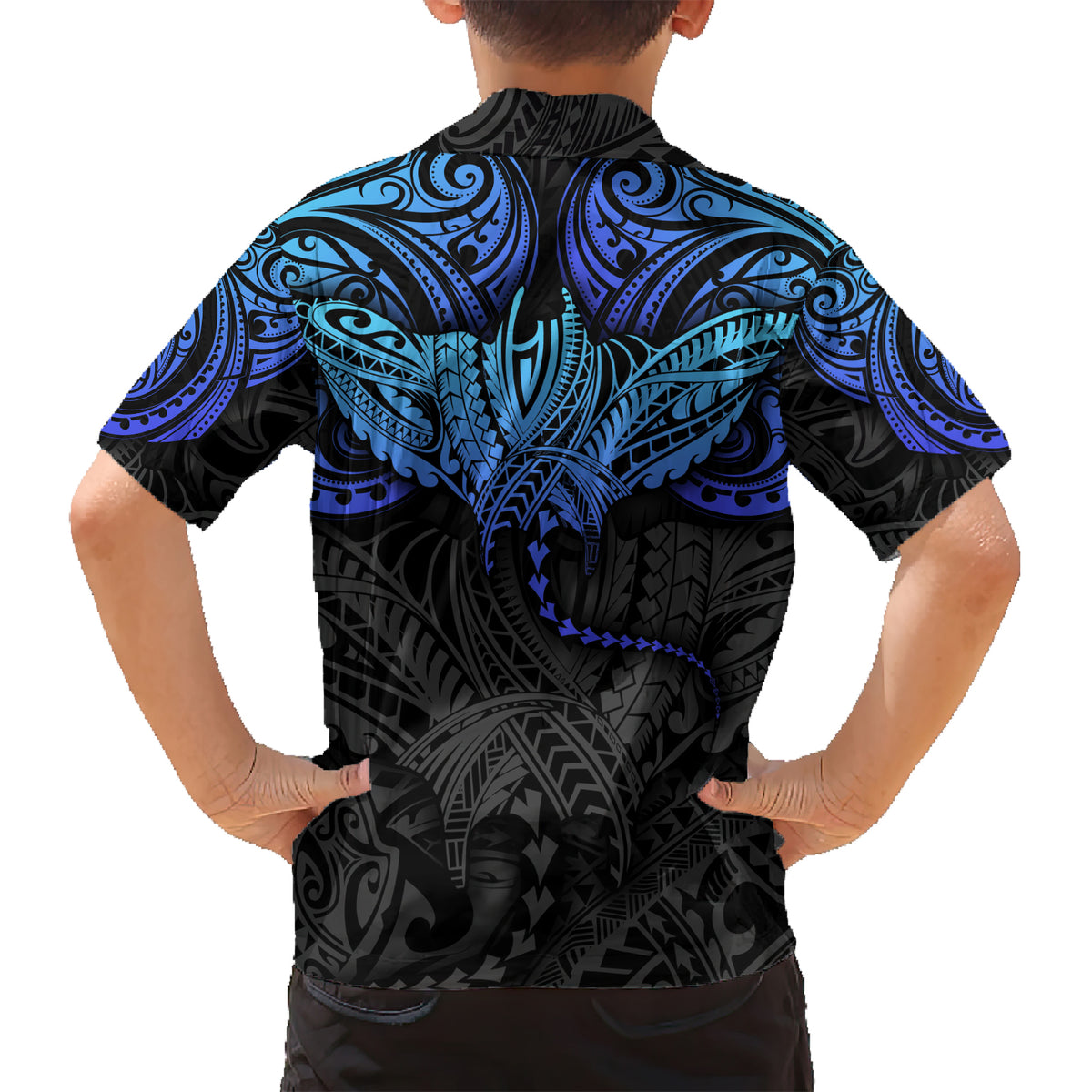 Polynesian Ray Pattern Kid Hawaiian Shirt TS04 - Polynesian Pride