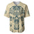 Polynesian Baseball Jersey Warrior Skull with Tribal Patterns Tattoo Design TS04 Yellow - Polynesian Pride