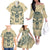 Polynesian Family Matching Off Shoulder Long Sleeve Dress and Hawaiian Shirt Warrior Skull with Tribal Patterns Tattoo Design TS04 - Polynesian Pride