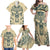 Polynesian Family Matching Off Shoulder Maxi Dress and Hawaiian Shirt Warrior Skull with Tribal Patterns Tattoo Design TS04 - Polynesian Pride