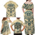 Polynesian Family Matching Off Shoulder Maxi Dress and Hawaiian Shirt Warrior Skull with Tribal Patterns Tattoo Design TS04 - Polynesian Pride