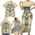 Polynesian Family Matching Short Sleeve Bodycon Dress and Hawaiian Shirt Warrior Skull with Tribal Patterns Tattoo Design TS04 - Polynesian Pride