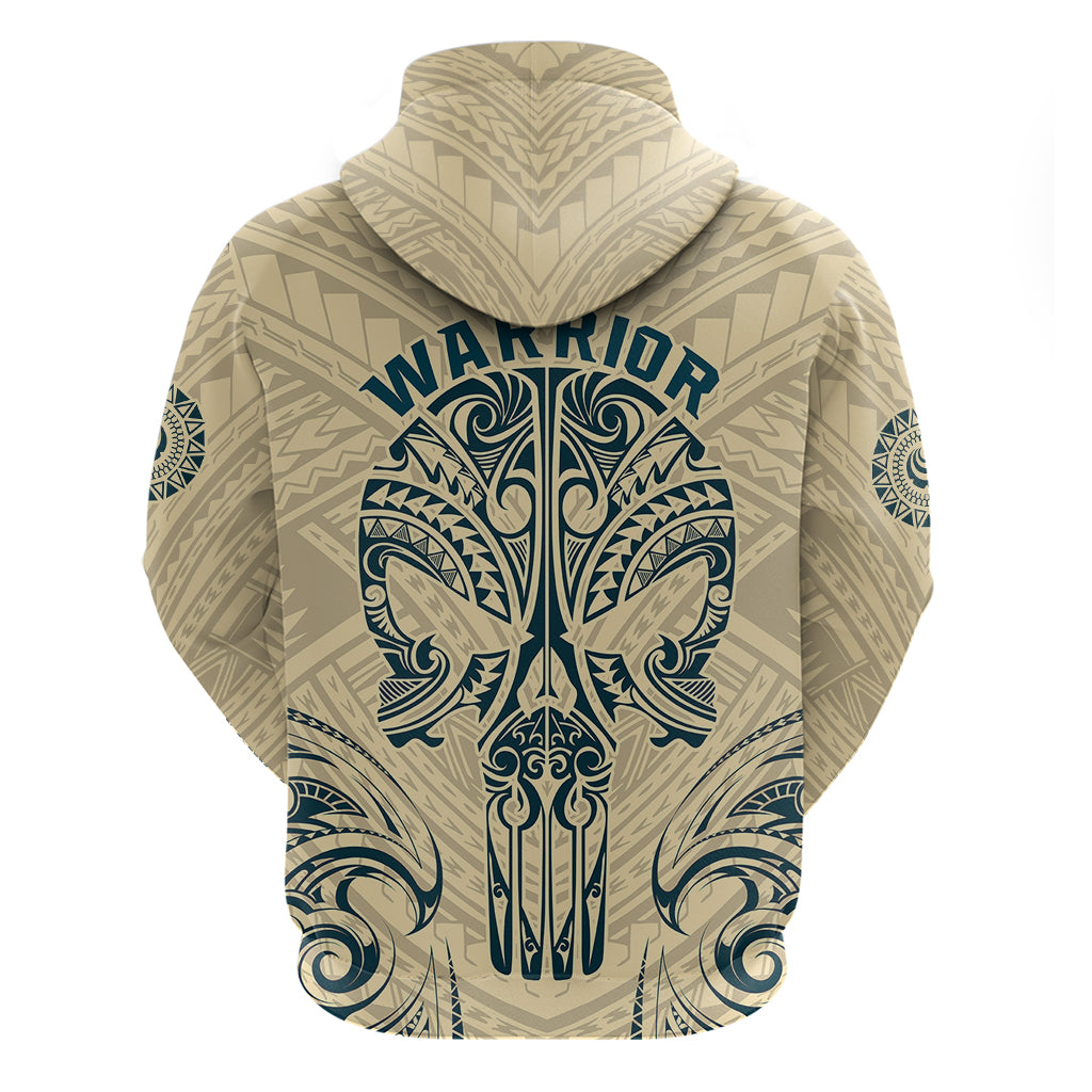 Polynesian Hoodie Warrior Skull with Tribal Patterns Tattoo Design TS04 - Polynesian Pride