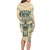 Polynesian Long Sleeve Bodycon Dress Warrior Skull with Tribal Patterns Tattoo Design TS04 - Polynesian Pride