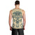 Polynesian Men Tank Top Warrior Skull with Tribal Patterns Tattoo Design TS04 - Polynesian Pride