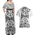 Hawaii Couples Matching Off Shoulder Maxi Dress and Hawaiian Shirt with Polynesian Turtle TS04 - Polynesian Pride