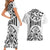 Hawaii Couples Matching Short Sleeve Bodycon Dress and Hawaiian Shirt with Polynesian Turtle TS04 - Polynesian Pride