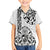 Hawaii Family Matching Long Sleeve Bodycon Dress and Hawaiian Shirt with Polynesian Turtle TS04 Son's Shirt Black/White - Polynesian Pride