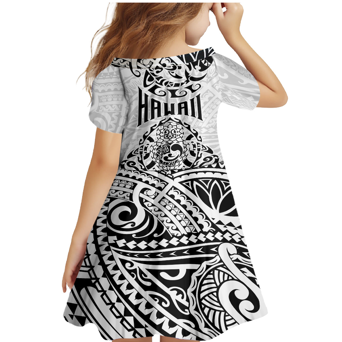 Hawaii Family Matching Mermaid Dress and Hawaiian Shirt with Polynesian Turtle TS04 - Polynesian Pride