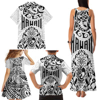 Hawaii Family Matching Tank Maxi Dress and Hawaiian Shirt with Polynesian Turtle TS04 - Polynesian Pride