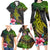 Polynesian Family Matching Long Sleeve Bodycon Dress and Hawaiian Shirt Whales and Compass Gradient Pattern TS04 - Polynesian Pride