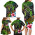 Polynesian Family Matching Long Sleeve Bodycon Dress and Hawaiian Shirt Whales and Compass Gradient Pattern TS04 - Polynesian Pride