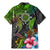 Polynesian Family Matching Mermaid Dress and Hawaiian Shirt Whales and Compass Gradient Pattern TS04 - Polynesian Pride