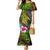 Polynesian Family Matching Mermaid Dress and Hawaiian Shirt Whales and Compass Gradient Pattern TS04 Mom's Dress Gradient - Polynesian Pride