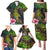 Polynesian Family Matching Puletasi Dress and Hawaiian Shirt Whales and Compass Gradient Pattern TS04 - Polynesian Pride