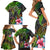 Polynesian Family Matching Short Sleeve Bodycon Dress and Hawaiian Shirt Whales and Compass Gradient Pattern TS04 - Polynesian Pride