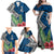 Polynesian Family Matching Off Shoulder Maxi Dress and Hawaiian Shirt Whale Pattern and Hibiscus Flowers TS04 - Polynesian Pride