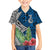 Polynesian Family Matching Off Shoulder Short Dress and Hawaiian Shirt Whale Pattern and Hibiscus Flowers TS04 Son's Shirt Multicolor - Polynesian Pride