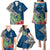 Polynesian Family Matching Puletasi Dress and Hawaiian Shirt Whale Pattern and Hibiscus Flowers TS04 - Polynesian Pride