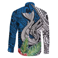 Polynesian Family Matching Short Sleeve Bodycon Dress and Hawaiian Shirt Whale Pattern and Hibiscus Flowers TS04 - Polynesian Pride