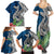 Polynesian Family Matching Summer Maxi Dress and Hawaiian Shirt Whale Pattern and Hibiscus Flowers TS04 - Polynesian Pride