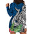 Polynesian Hoodie Dress Whale Pattern and Hibiscus Flowers TS04 - Polynesian Pride