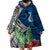 Polynesian Wearable Blanket Hoodie Whale Pattern and Hibiscus Flowers TS04 - Polynesian Pride