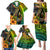 Hawaii Family Matching Puletasi Dress and Hawaiian Shirt Polynesian Fish Hook and Hibiscus Flowers with Gradient Pattern TS04 - Polynesian Pride