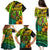 Hawaii Family Matching Puletasi Dress and Hawaiian Shirt Polynesian Fish Hook and Hibiscus Flowers with Gradient Pattern TS04 - Polynesian Pride