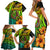 Hawaii Family Matching Short Sleeve Bodycon Dress and Hawaiian Shirt Polynesian Fish Hook and Hibiscus Flowers with Gradient Pattern TS04 - Polynesian Pride