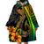 Hawaii Wearable Blanket Hoodie Polynesian Fish Hook and Hibiscus Flowers with Gradient Pattern TS04 - Polynesian Pride