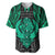 Polynesian Baseball Jersey Abstract Tiki TS04 Black/Yellow - Polynesian Pride